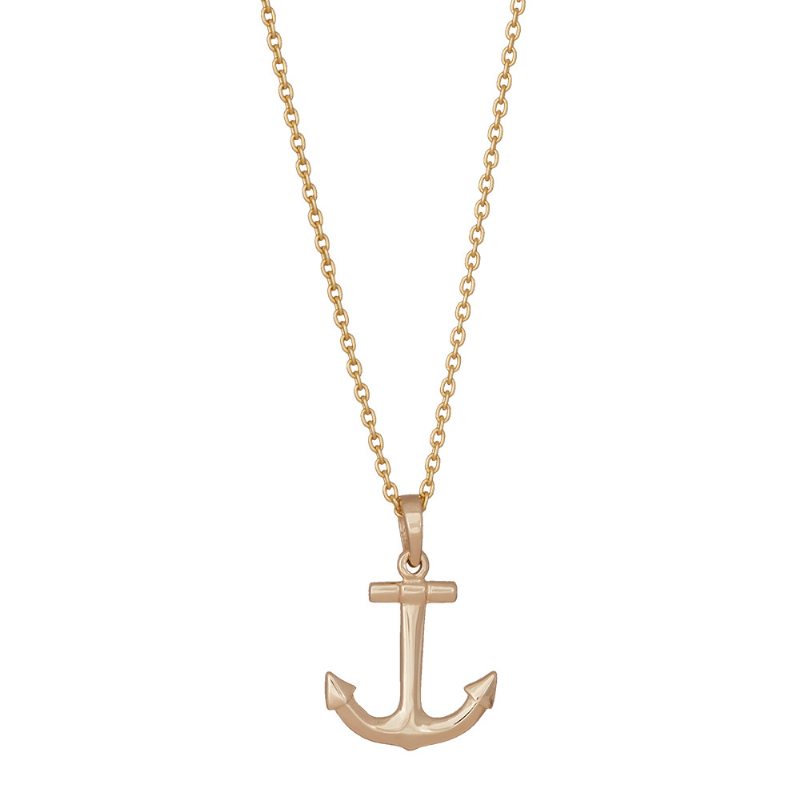 Anker Vedhæng i 8 Karat Guld – Styrke og Skønhed