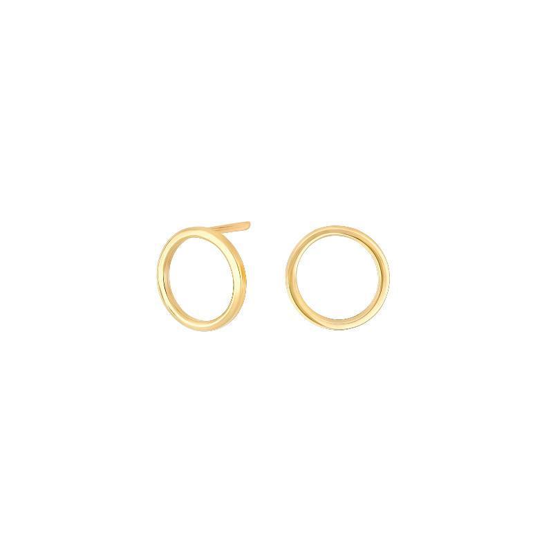 8 Karat Guld Ørestikker i Cirkel Form