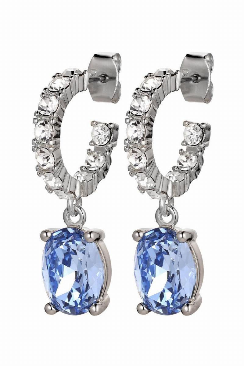 Dyrberg Kern Barbara Øreringe med Krystaller i Sølv