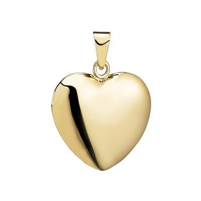 14 Kt Guld Hjerte Vedhæng - Elegant Design