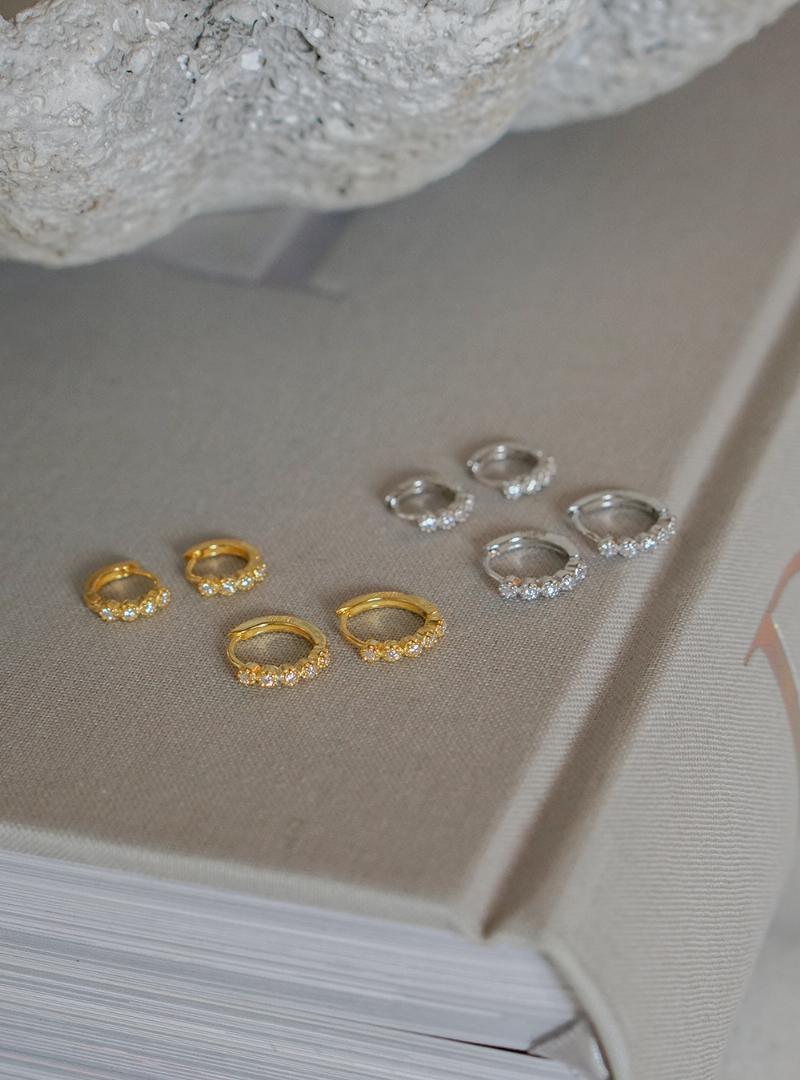 Isabel 8 Mm Sølv Øreringe - Black Friday Tilbud!