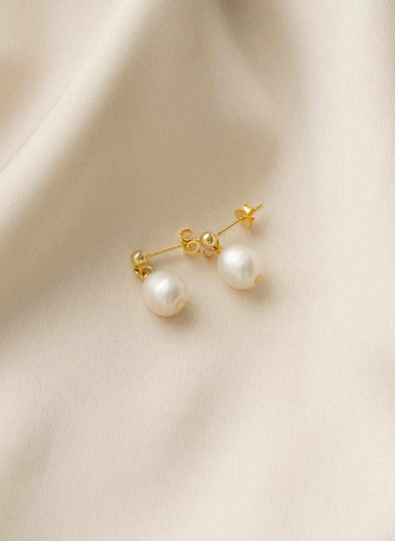 Milla - Klassiske baroque perle øreringe til Black Friday