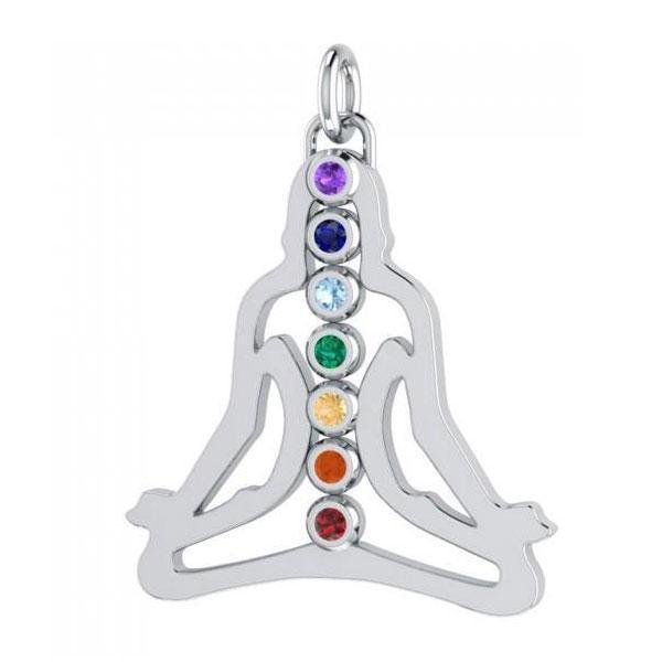 Chakra Vedhæng med Buddha - Uden Kæde