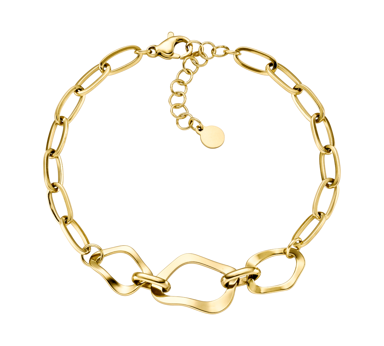 Arhms Elba Guld-belagt Stål Armbånd - Hurtig Levering!