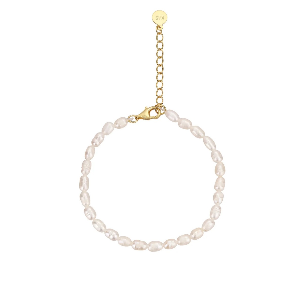 Arhms Göteborg Forgyldt Sølv Armbånd med Perler - Tilbud!