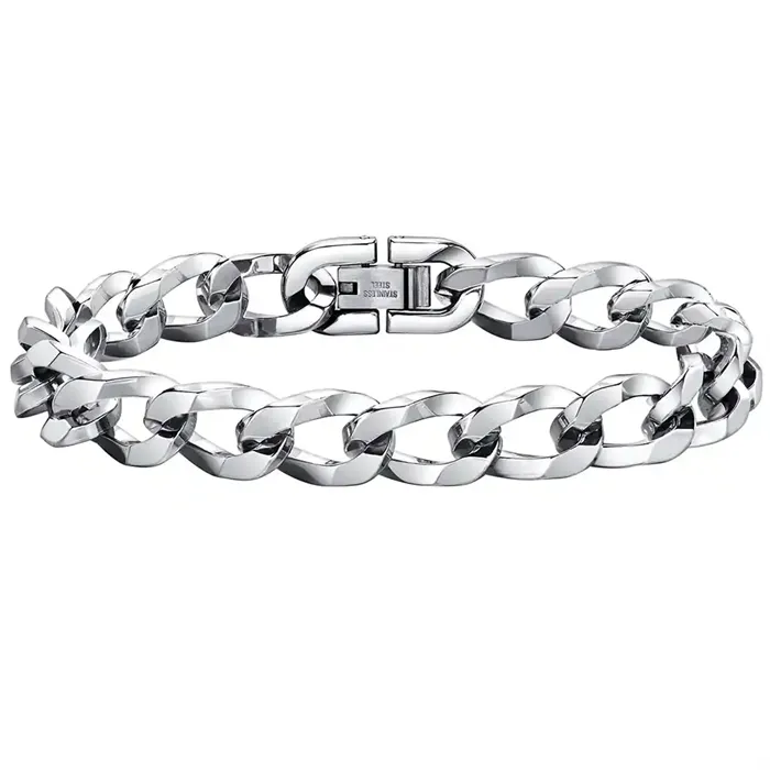 Abreck Herrearmbånd i Stål - Elegant og Maskulin Stil