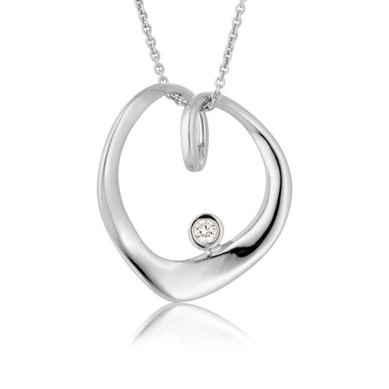 Vedhæng I Sølv Med Smuk Zirkonia