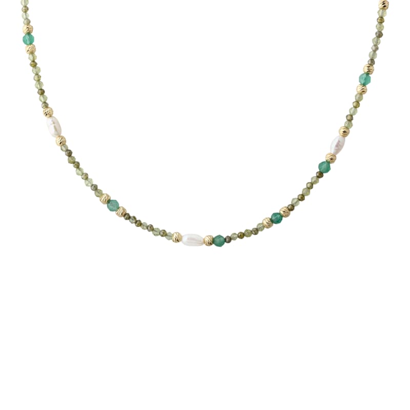 Verde Mix Necklace  Golden