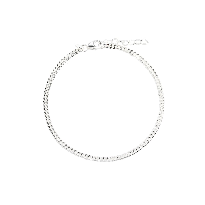 Panzer Anklet Silver 22  3 Cm