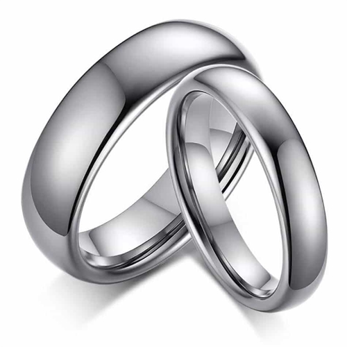 Vielses- eller Forlovelsesring i Tungsten Carbide