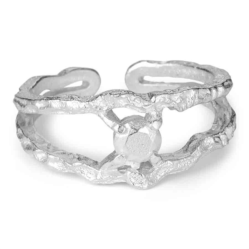 Alora Justerbar Ring i Sterling Sølv - Fantastisk Tilbud!