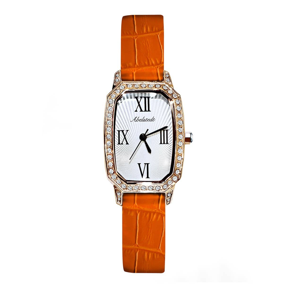 Abelstedt Emerald Ur i Orange med Forgyldt Stål