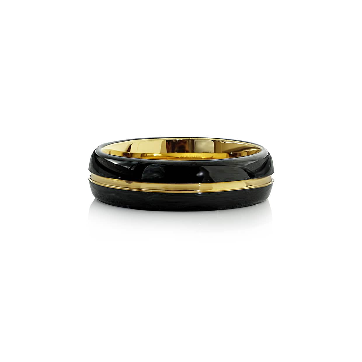 Tungstenring i Sort og Guld - Elegante Gaver til Ham/Hende