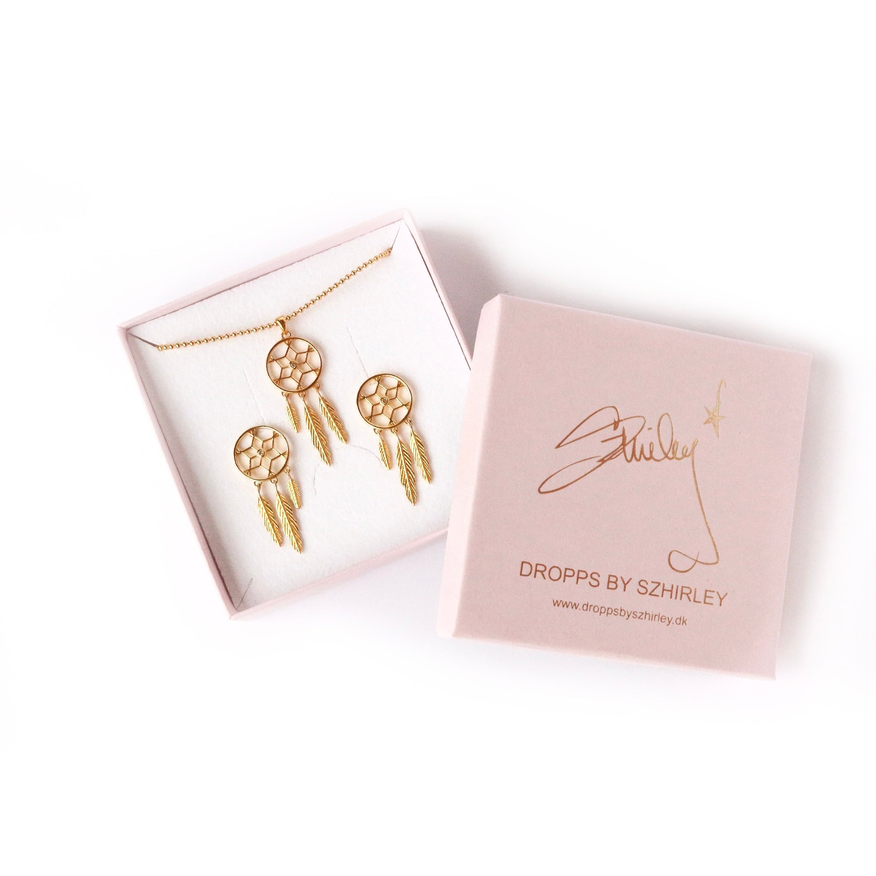 Gavesæt - Catchingdreams - 18 Karat Forgyldt Sølv - Spar 199 Kr