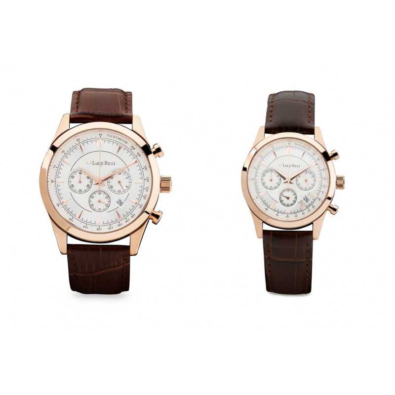 Luigi Ricci Eleganza X10/X11 Chronograph Armbåndsure Gavesæt