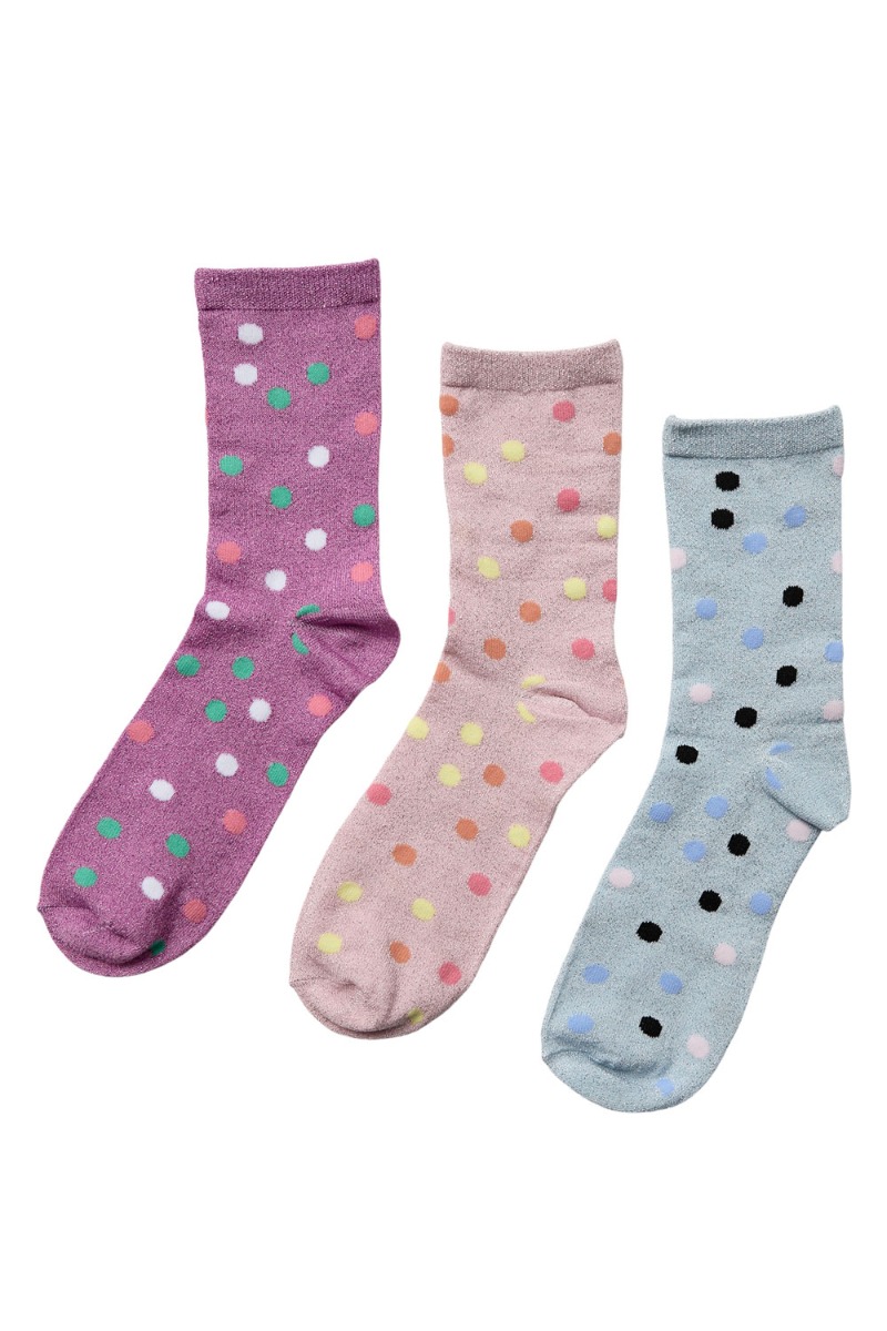 Nümph - Nusascha Strømper - Multifarbede Prikker