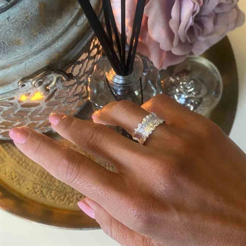 Aeolus Ring i Sterling Sølv - Justerbar Fingerring