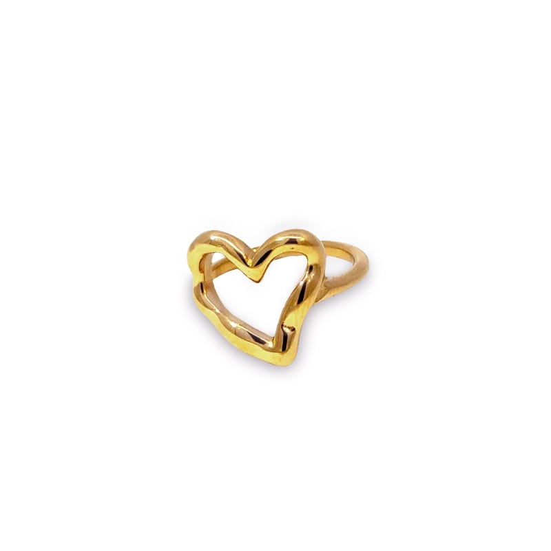 Vera Ring i 18K PVD-belagt rustfrit stål - Hjerte design